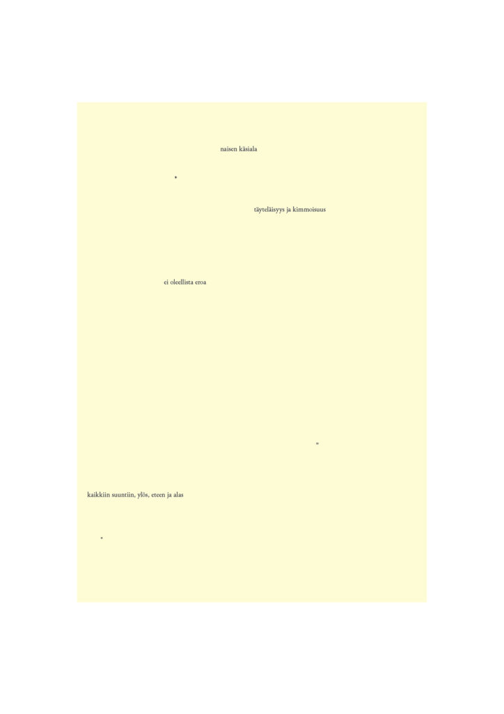 Milja Laurila Erasure poetry