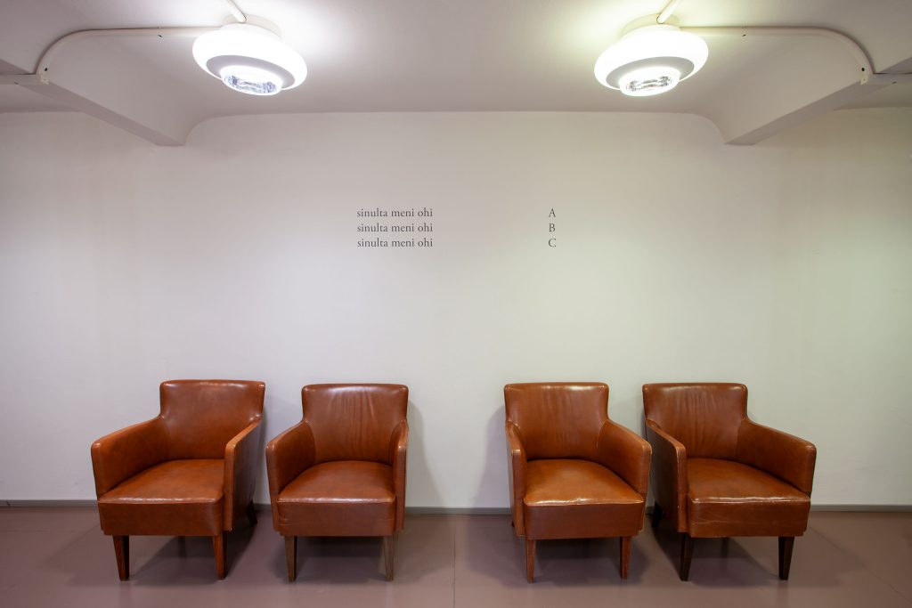 Milja Laurila site specific installation at The National Library of Finland